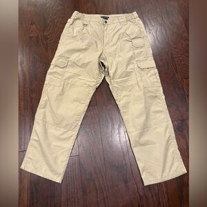 5.11 Tactical Beige Regular Fit Taclite Pro Ripstop Cargo Pant 36x30 Faint stain